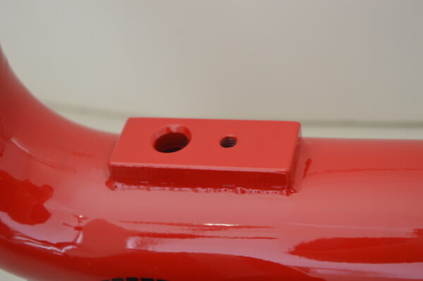 Closeup of the MAP sensor port on the Camaro Chargepipes without the MAP sensor installed.
