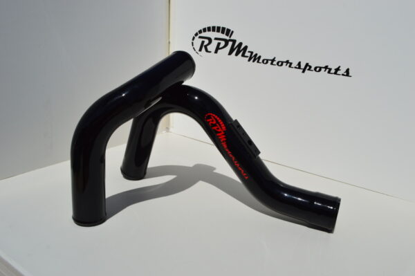 Upgraded Chargepipes for the Pontiac Solstice GXP and Saturn Sky Redline shown in Gloss Black.