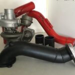 2.0L LNF Stage 3 Upgrade Kit for Pontiac Solstice GXP and Saturn Sky Redline featuring the RPM-K04 Turbo Upgrade, Catless Downpipe, and Upgraded Charge Pipes.