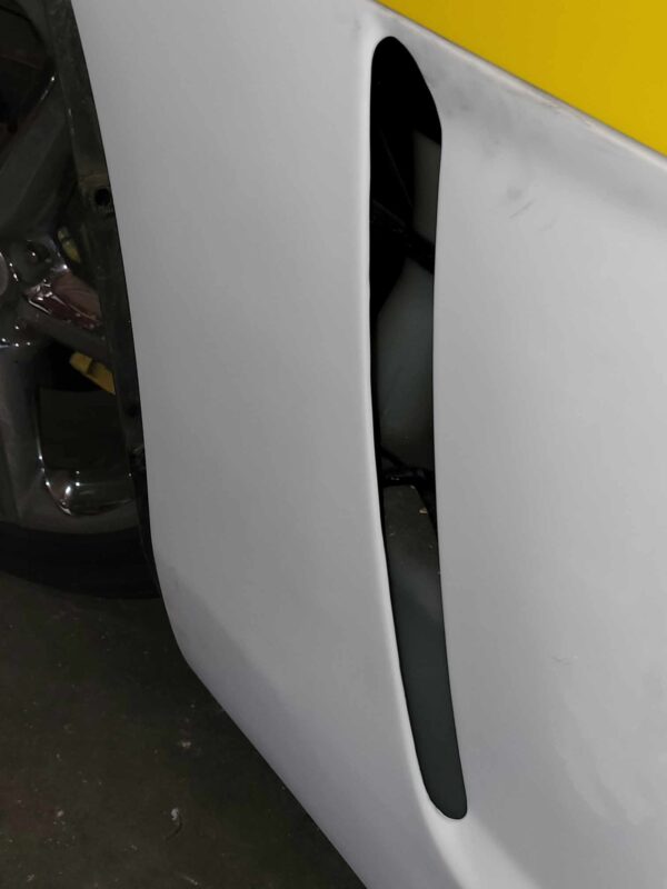 Saturn Sky Driver Side Front Fender Replica Close up of Fender Vents